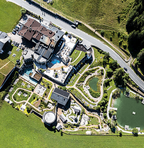 Übergossene Alm - Vogelperspektive Resort