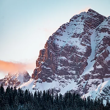 Übergossene Alm - Sonnenaufgang Berg Winter
