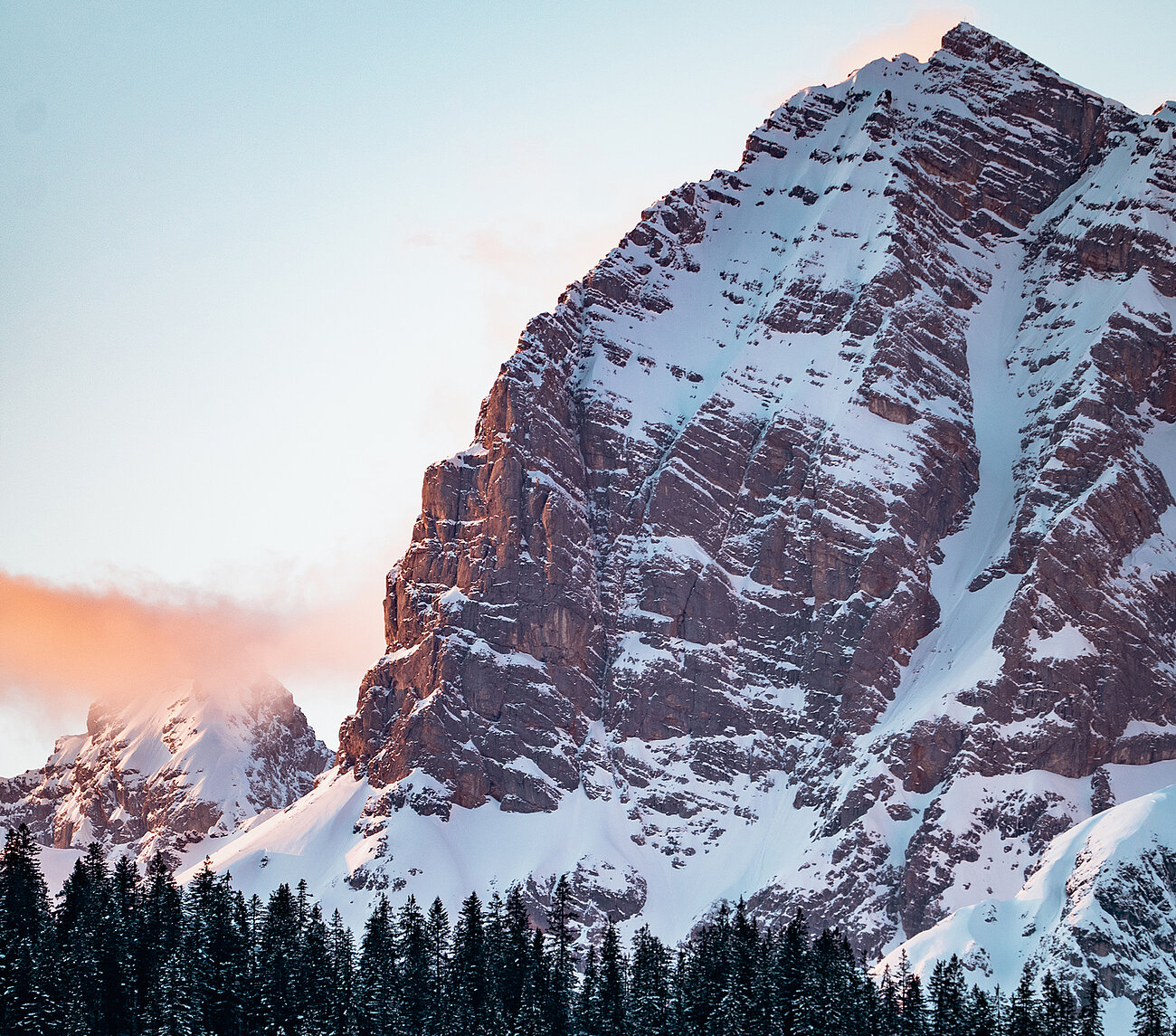 Übergossene Alm - Sonnenaufgang Berg Winter