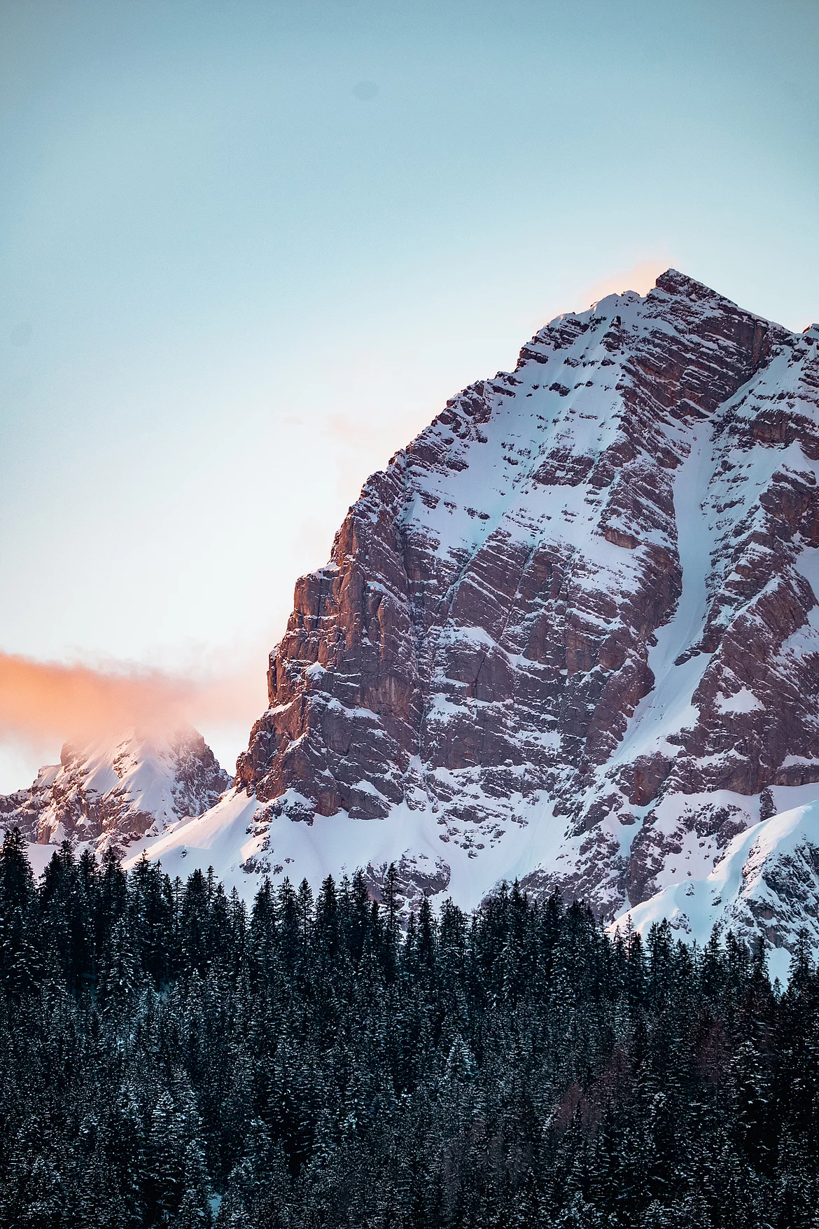 Übergossene Alm - Sonnenaufgang Berg Winter