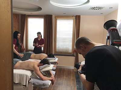 Übergossene Alm - Fotoshooting Spa Bereich
