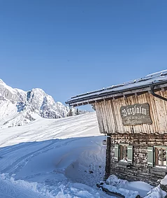 Creatina Skihütte von aussen - Übergossene Alm Resort
