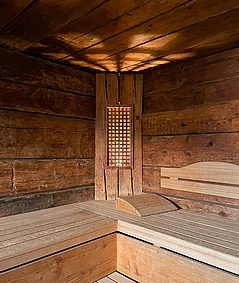Teufelsauna von innen - Übergossene Alm Resort