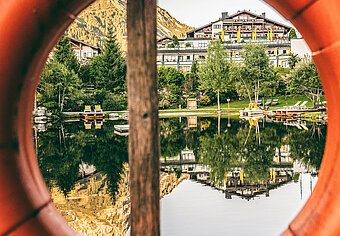 Übergossene Alm - Resort durch Rettungsring
