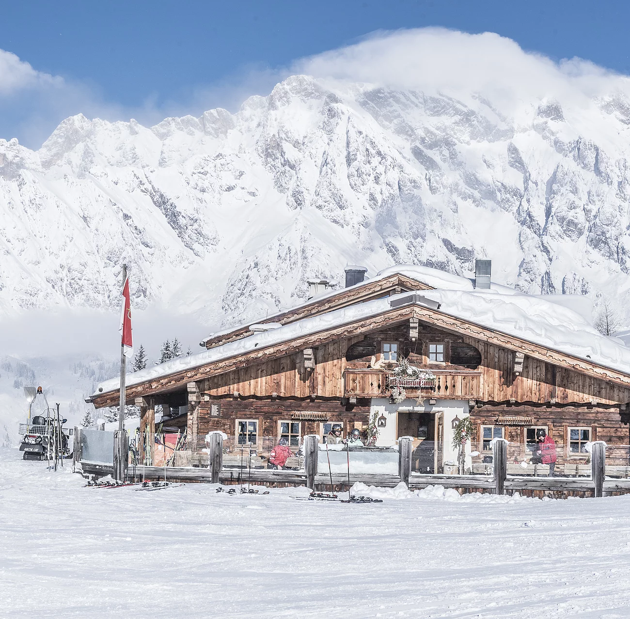 Creatina Skihütte von aussen - Übergossene Alm Resort