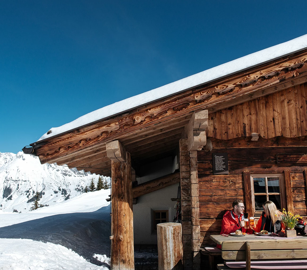 Creatina Skihütte von aussen - Übergossene Alm Resort